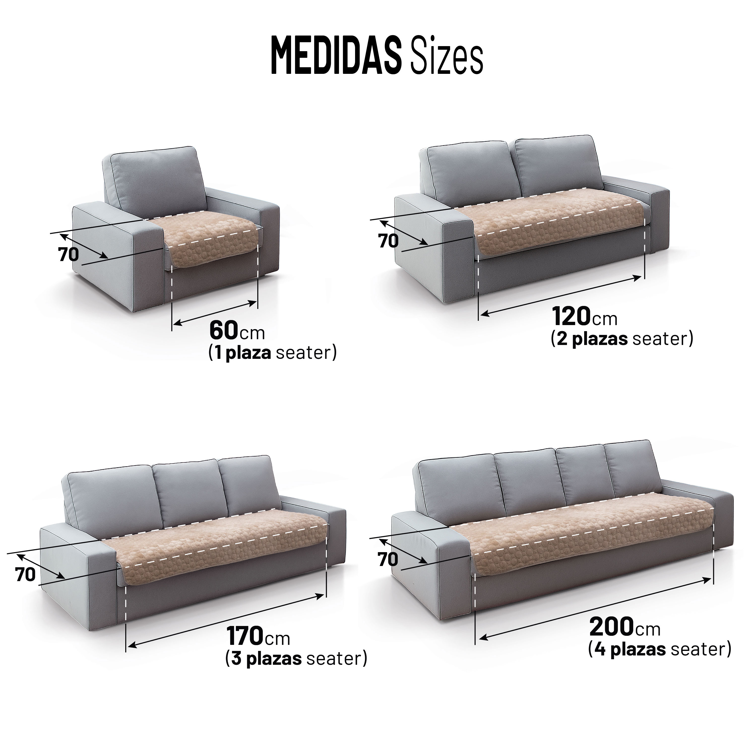 Medidas funda Topper TEDDY